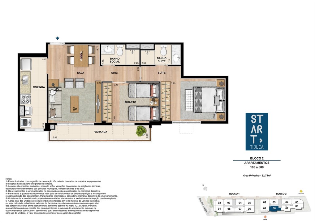PLANTA TIPO | BLOCO 02, COLUNA 08 | Start Tijuca – Tijuca - Rio de Janeiro - Rio de Janeiro PLANTA TIPO | BLOCO 02, COLUNA 08 | Start Tijuca – Apartamento na Tijuca - Rio de Janeiro - Rio de Janeiro